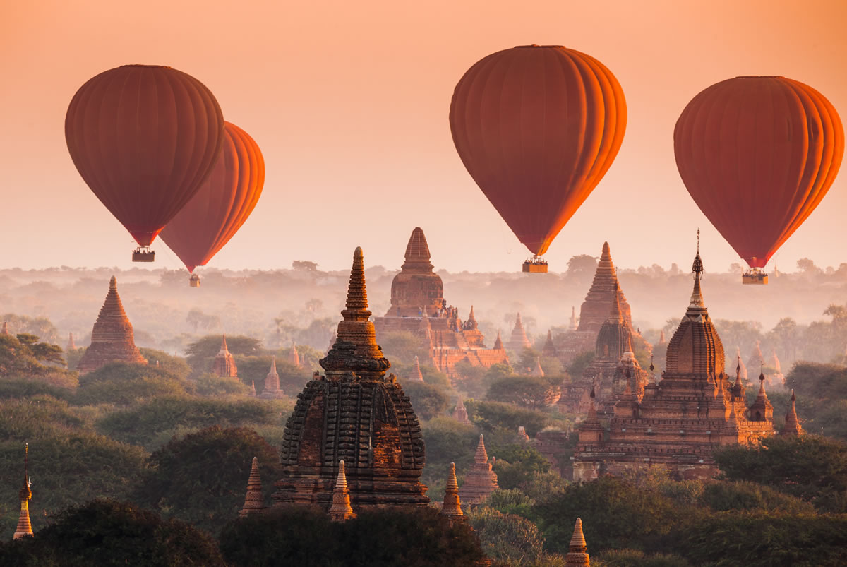 Bagan's Ancient Temple Golf